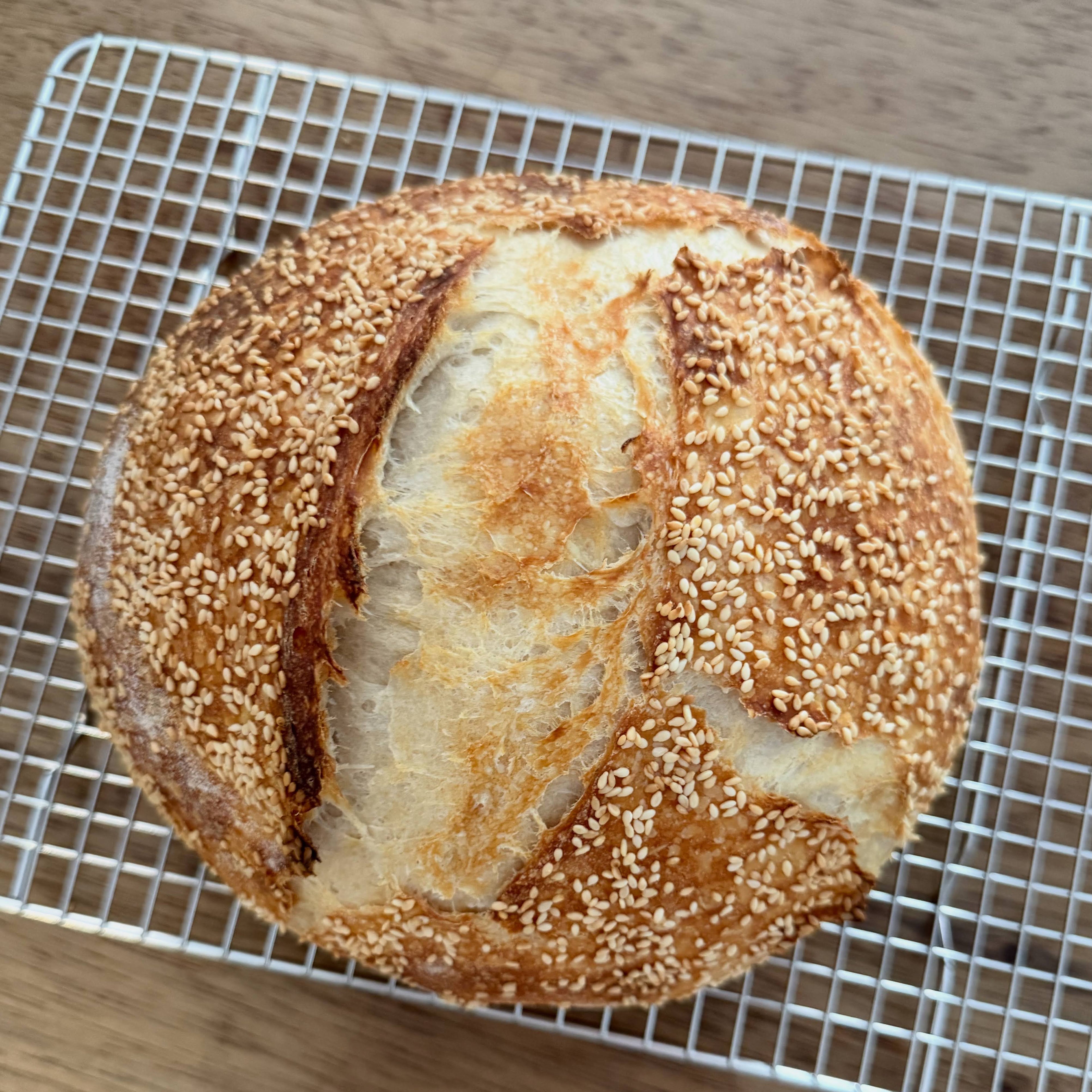 Sesame Sourdough Boule